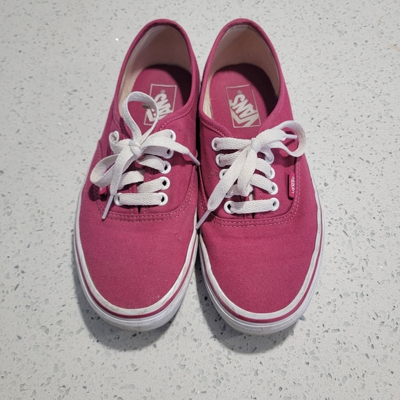 Burgundy Vans Authentic Sneakers - Picture 1 of 5
